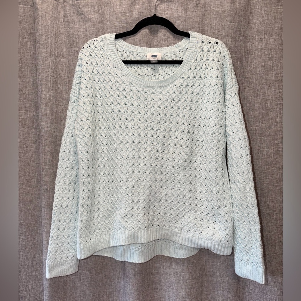 Women's Old Navy open knit sweater large